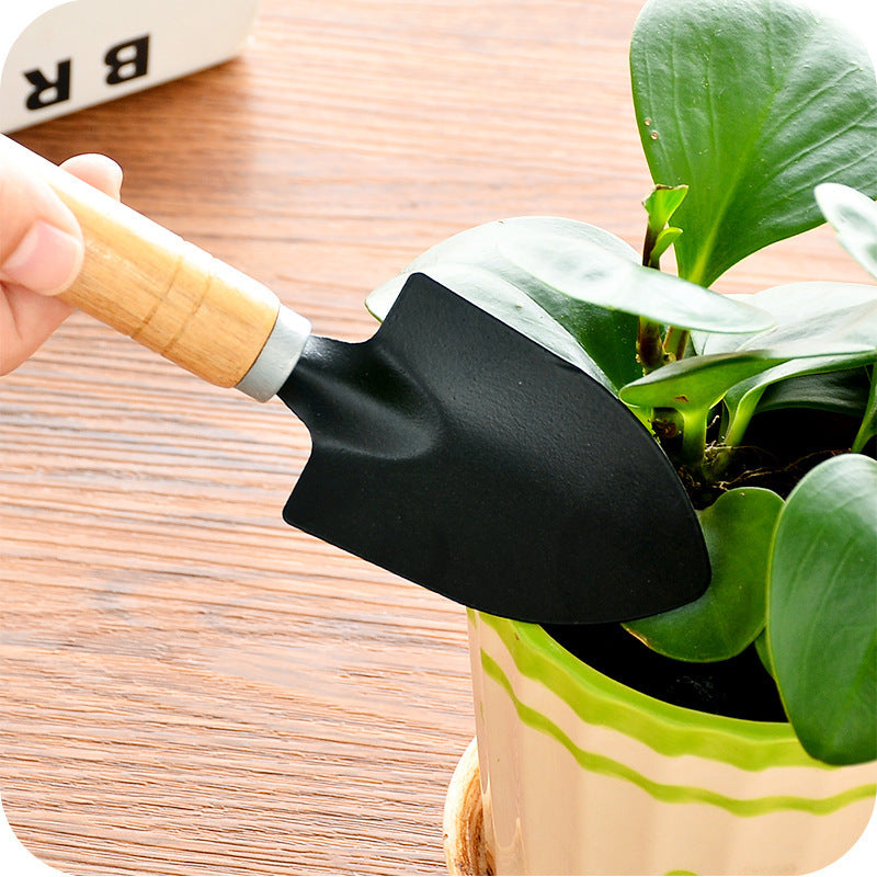 Eco-Friendly Gardening Tool Set - Durable Metal & Wood Hand Tools