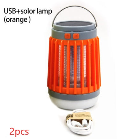 Solar & USB-Powered Mosquito Killer Lamp - Eco-Friendly Pest Control