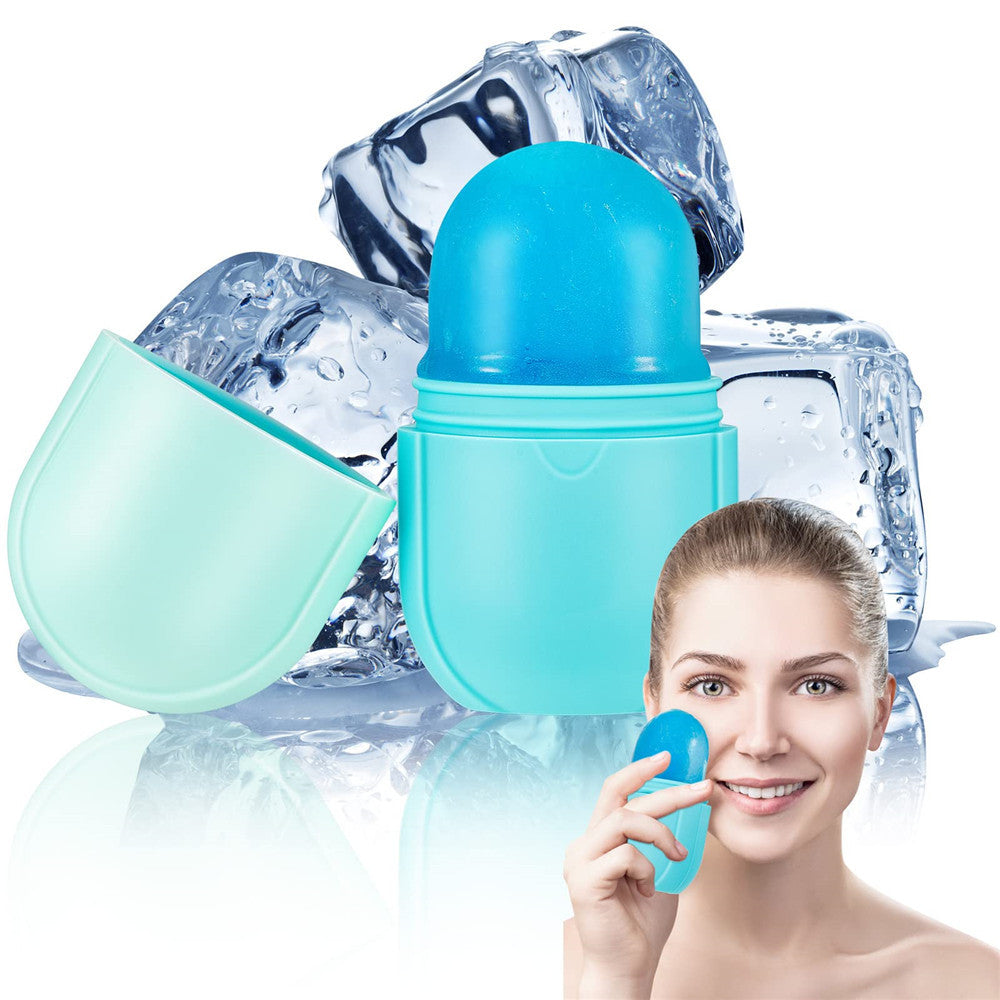 Light Blue Reusable Ice Roller for Skin Care and Wellness