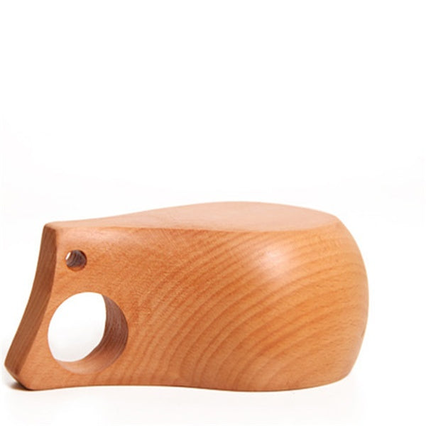 Eco-Friendly Wooden Cup with Handle - Sustainable & Biodegradable