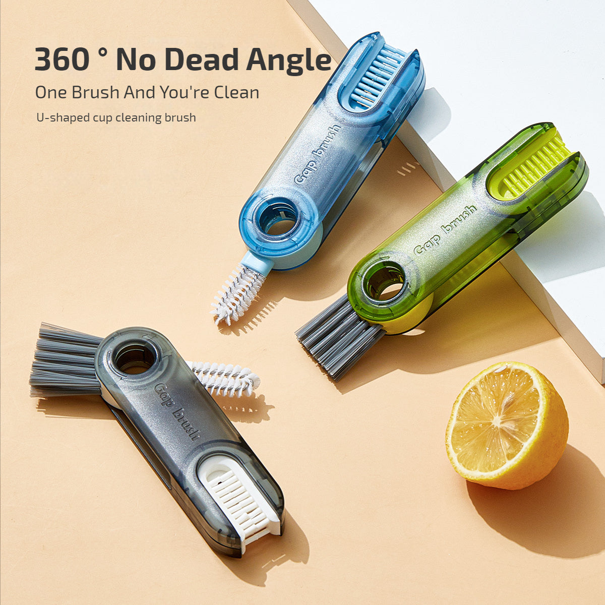 3 in 1 Eco-Friendly Cleaning Brush with Interchangeable Heads