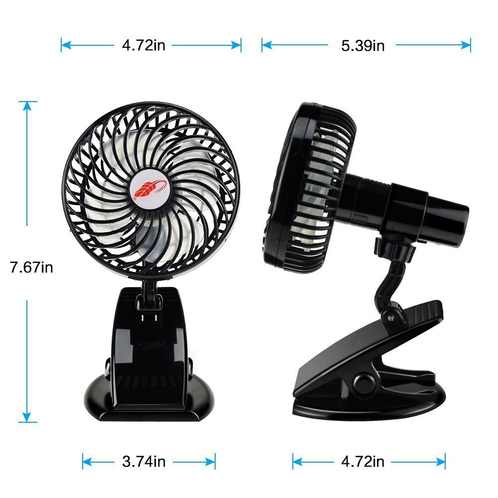 Portable Energy-Efficient Clip-On Fan for Home and Office