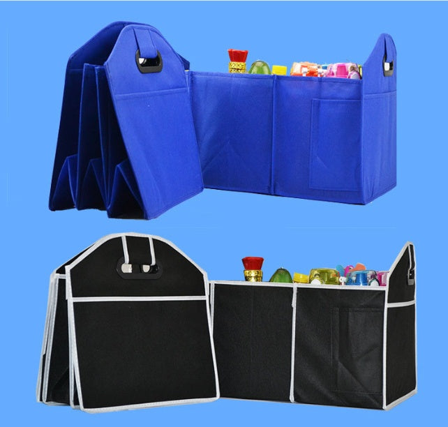 Eco-Friendly Car Trunk Organizer - Durable, Foldable, Multi-Compartment Storage