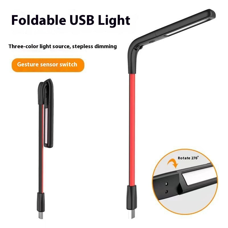 USB-Powered LED Lamp with Flexible Neck - Energy-Efficient Portable Lighting