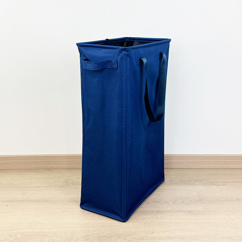 Eco-Friendly Rectangular Laundry Hamper - Beige Canvas for Small Spaces