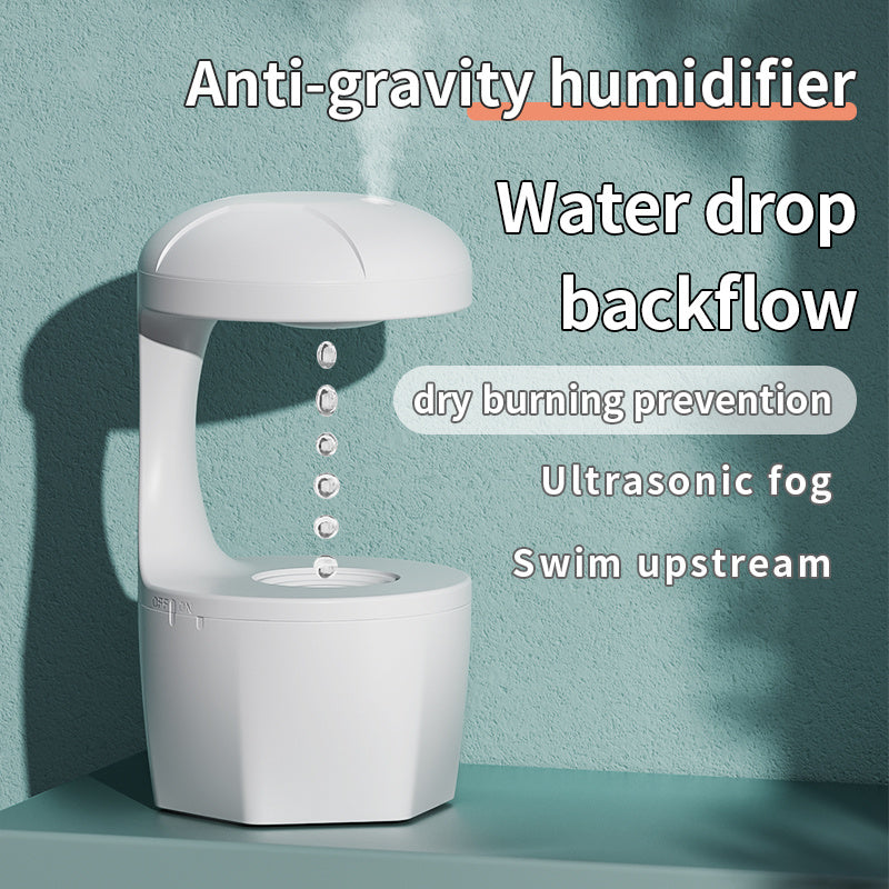 Silent White Humidifier with Energy-Efficient 8-Hour Operation