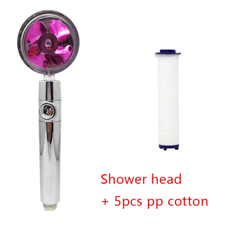 Water-Saving Handheld Shower Head with 360° Rotation and Adjustable Angles