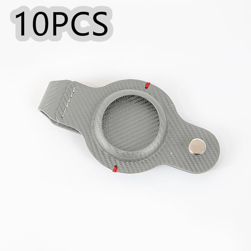 Durable Black AirTag Keychain Holder for Secure Tracking