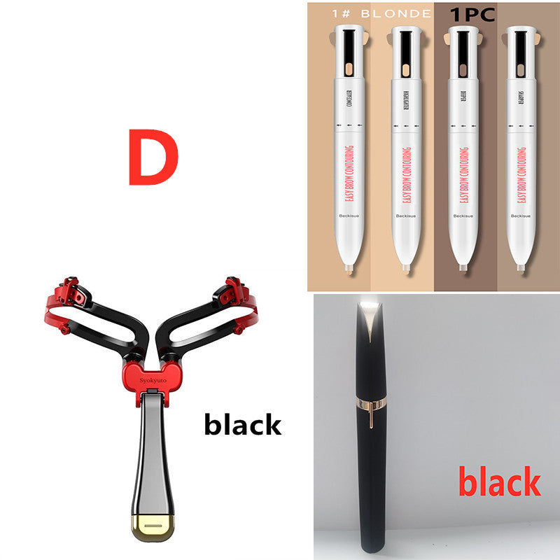 Eco-Friendly Eyebrow Trimmer Set - Manual & Electric Options for Sustainable Grooming