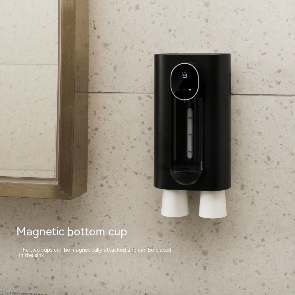 Eco-Friendly Wall-Mounted Mouthwash Dispenser - Sustainable Oral Care Solution