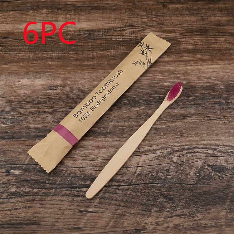 Eco-Friendly Bamboo Toothbrush with Biodegradable Handle