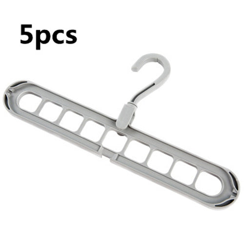 Space-Saving Anti-Skid Folding Hanger with Multi-Slot Design