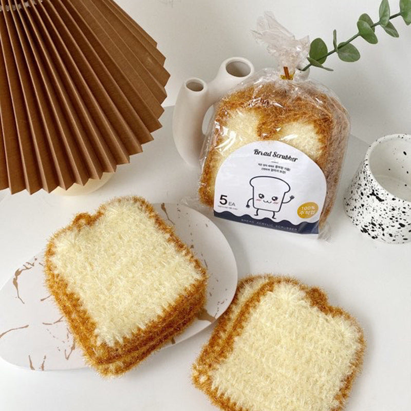 Eco-Friendly Bread-Shaped Cleaning Scrubber - Reusable & Durable