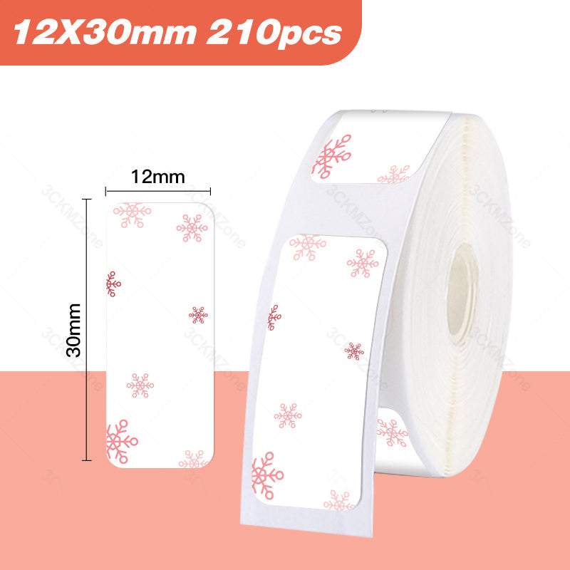 Eco-Friendly Heart Pattern Adhesive Labels - Sustainable & Biodegradable