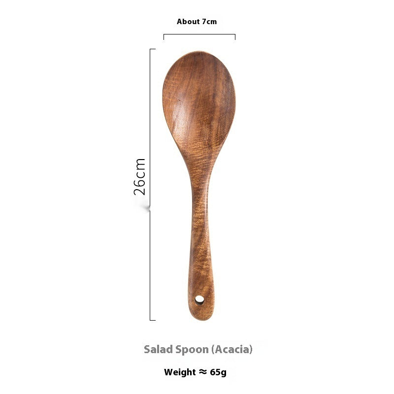 Eco-Friendly Wooden Kitchen Utensils Set - Sustainable & Biodegradable