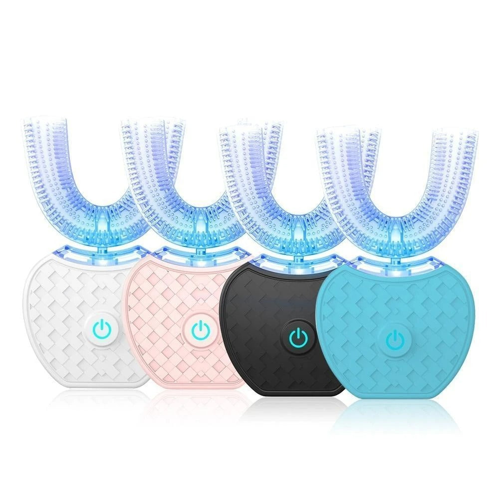 Smart USB Rechargeable U-Shaped Electric Toothbrush for Whole-Mouth Cleaning