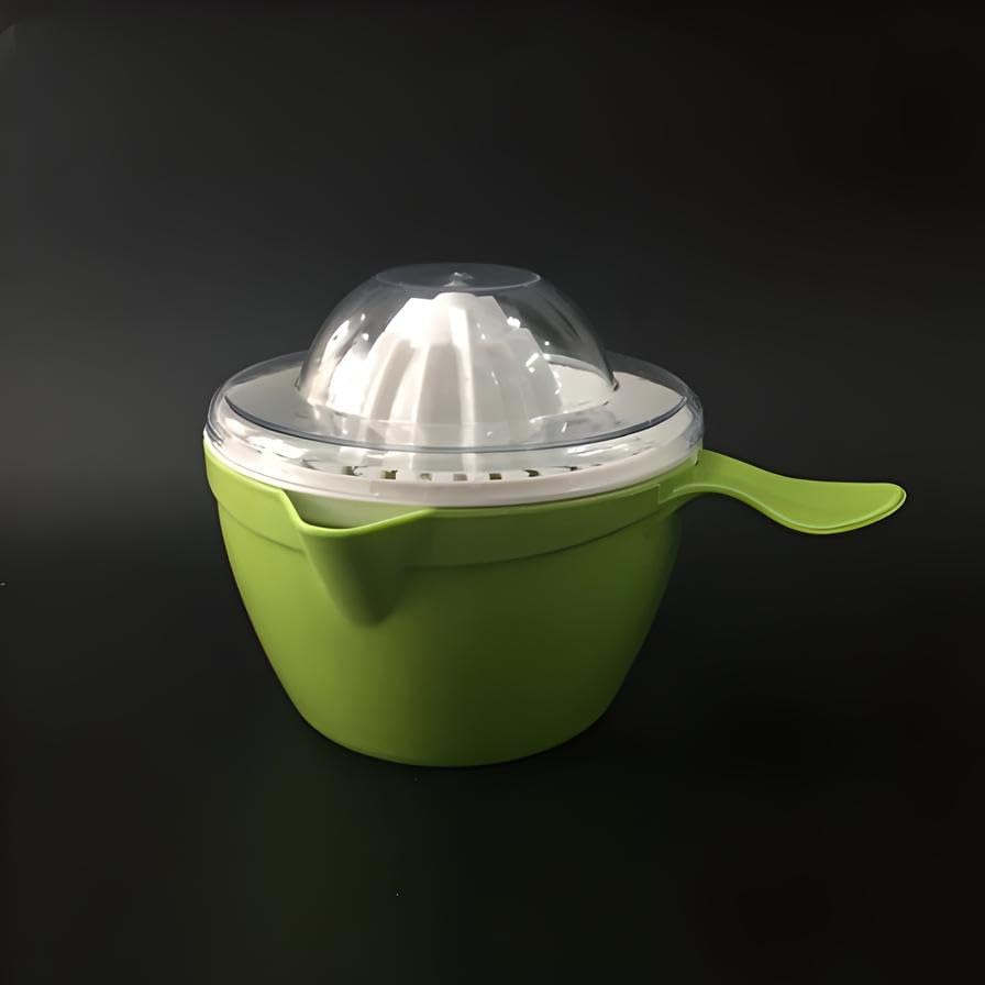 Juicer Plastic, Manual Fruit Juicer Machine, Portable Citrus Squeezer for Orange, Lemon, Grapes, Freshly Squeezed Juice, Kitchen Accessory with Two-Speed Control and Easy Cleaning
