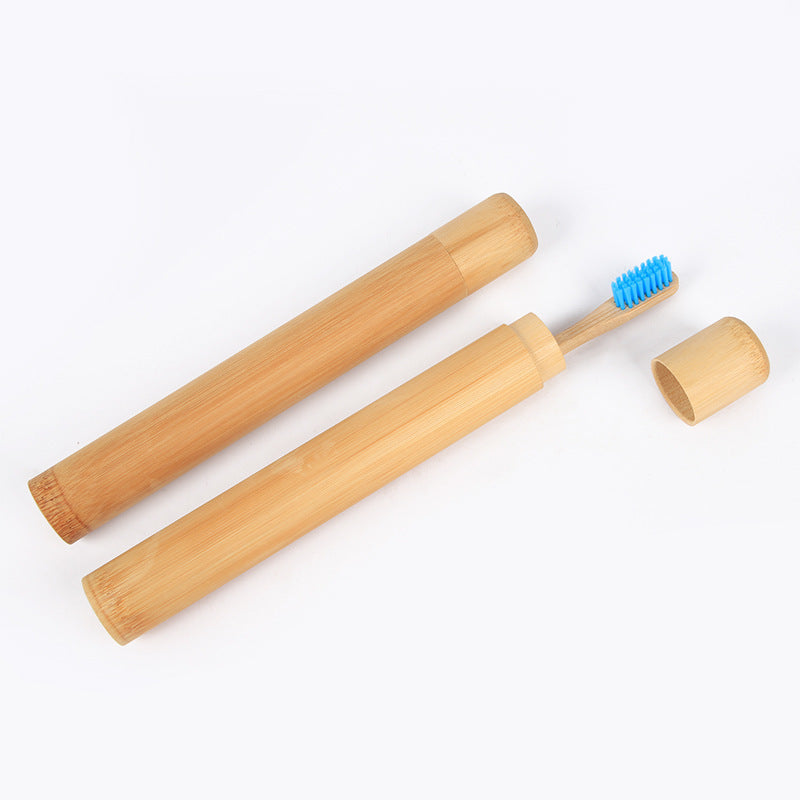 Eco-Friendly Bamboo Toothbrush Holder - Sustainable Travel Case