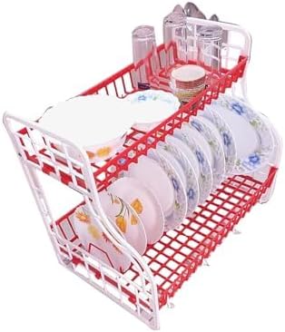 2-Tier Kitchen Storage Rack – Durable and Stylish Organizer for Countertops and Cabinets – Ideal for Spices, Condiments, and Kitchen Essentials – Space-Saving Design with Sturdy Construction