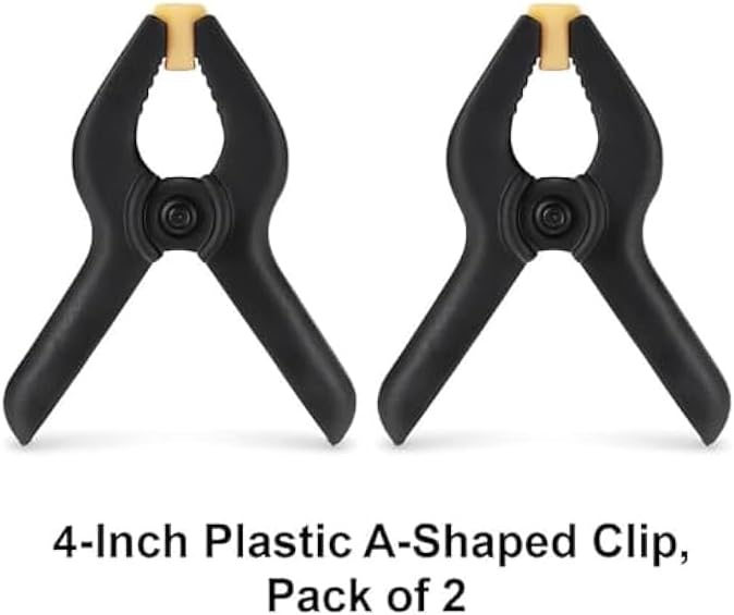 4 Inch Plastic A-Shaped Clips Pack of 2 - 4 Inch Clothes Pegs Laundry Clips Multi-Purpose Bag Sealing Clips