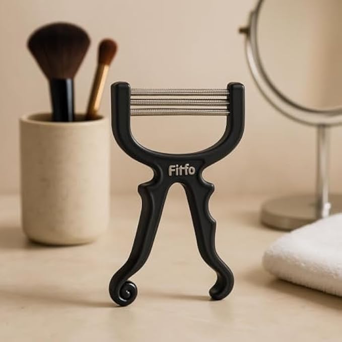 Facial Hair Remover Black 15cm – Women's Face Razor & Eyebrow Razor Dermaplaning Tool with Stainless Steel Blade