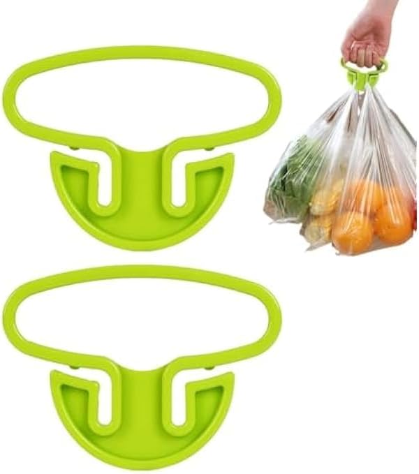 Grocery Bag Carrier Handle – Ergonomic Shopping Bag Holder for Carrying Multiple Bags – Heavy Duty Bag Grip for Plastic, Reusable & Supermarket Bags
