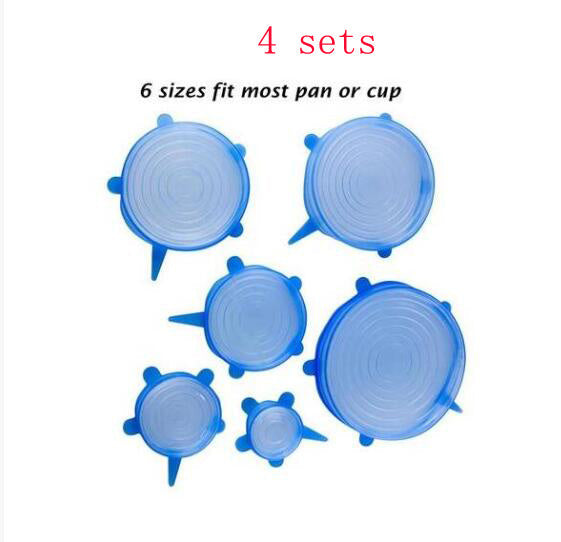 Eco-Friendly Silicone Stretch Lids - Reusable Food Storage Solution
