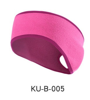 Eco-Friendly Gray Fleece Headband with Black Trim for Comfort and Sustainability