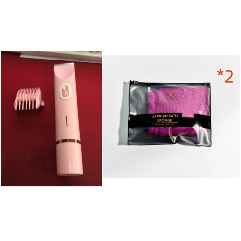 Rechargeable Pink Electric Hair Trimmer for Eco-Friendly Grooming