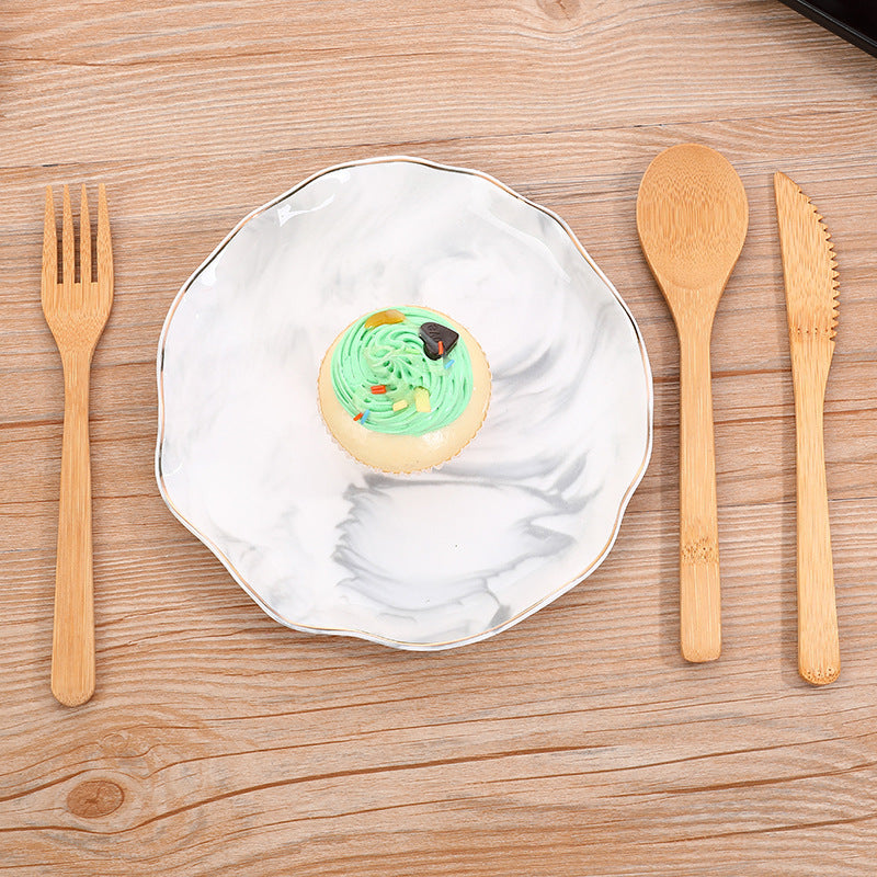 Eco-Friendly Bamboo Cutlery Set - Sustainable Fork, Spoon, Knife