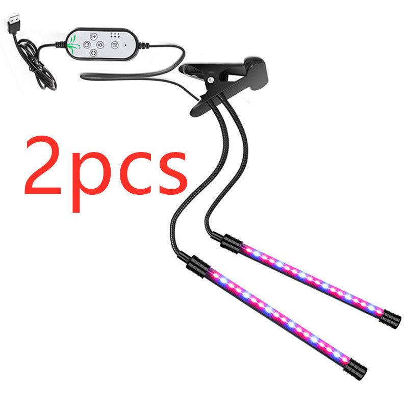 Dual-Head LED Grow Light for Indoor Plants - Energy Efficient & Flexible Design