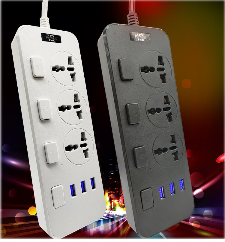 Smart Power Strip with USB Ports and Energy Monitoring
