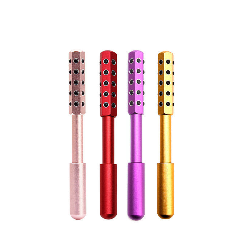 Germanium Beauty Stick Facial Massage Tool - Metallic Pink