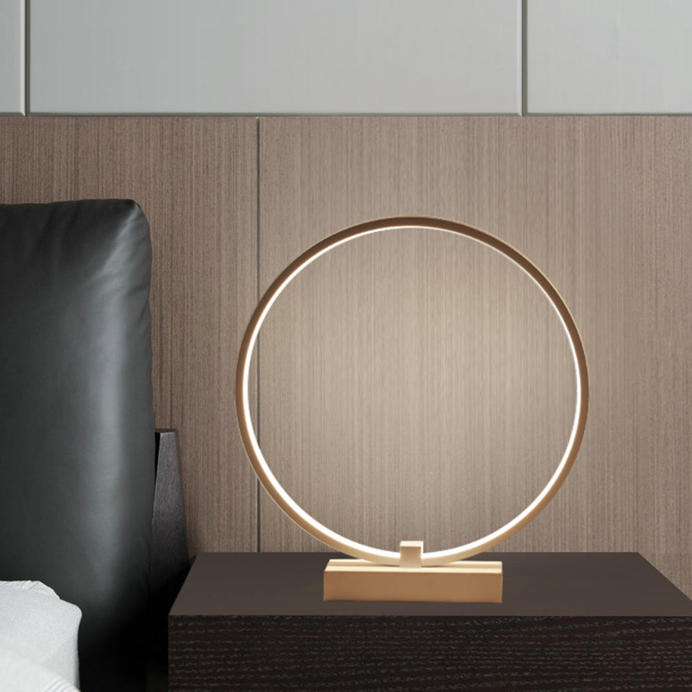 Energy-Efficient Circular LED Table Lamp for Modern Homes