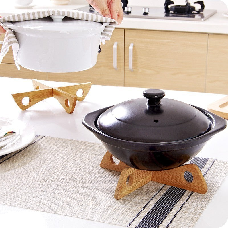 Eco-Friendly Bamboo Trivet - Sustainable Kitchen Essential
