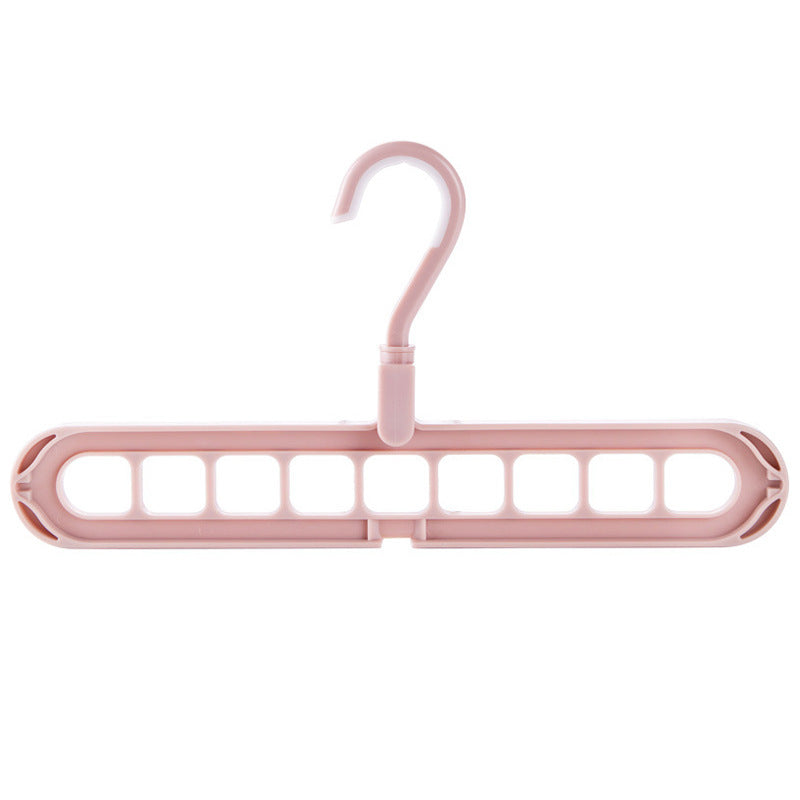 Space-Saving Anti-Skid Folding Hanger with Multi-Slot Design