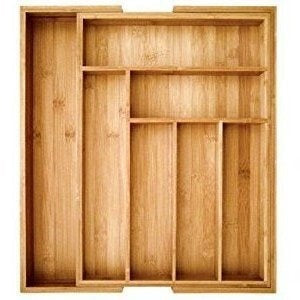 Bamboo Organizer Caddy - Eco-Friendly Countertop Storage Solution