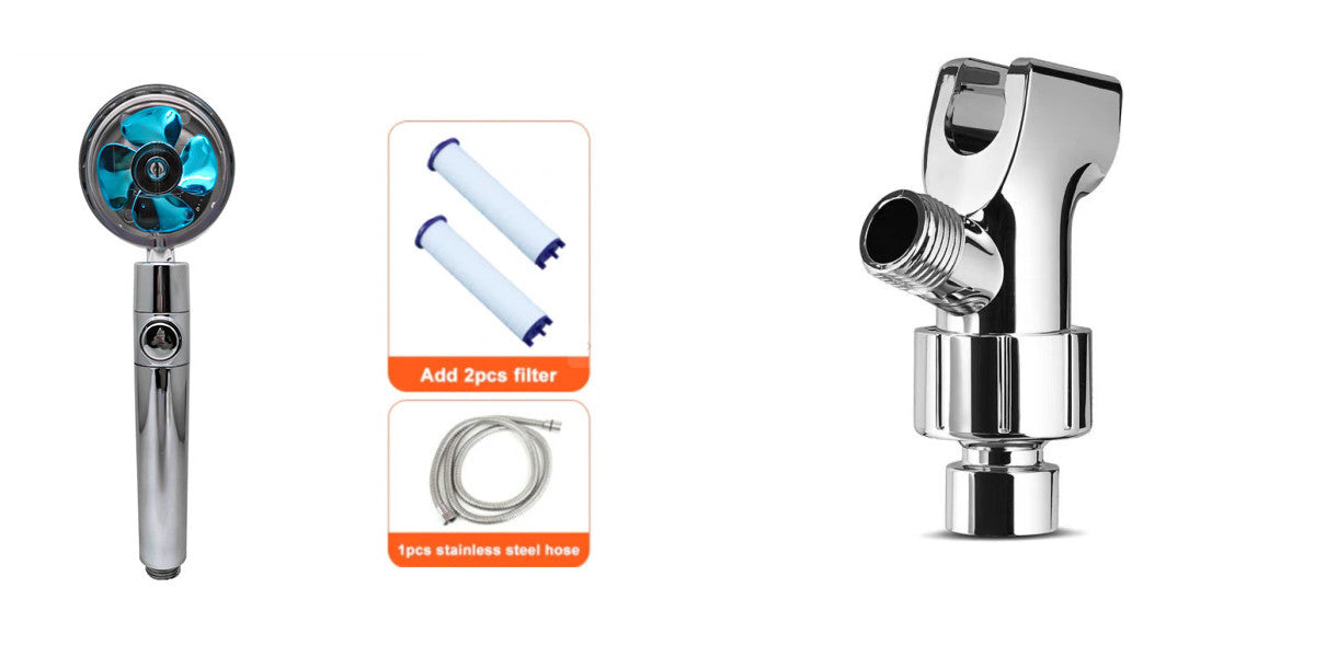 Water-Saving Handheld Shower Head with 360° Rotation and Adjustable Angles