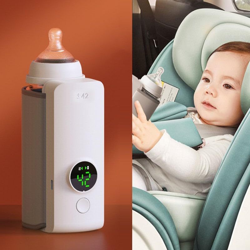 Portable Digital Bottle Warmer - Rechargeable & Eco-Friendly