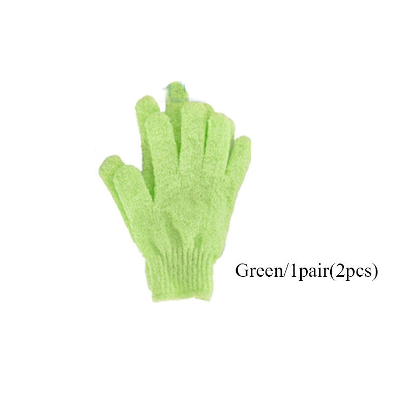 Eco-Friendly Exfoliating Gloves - Reusable Pink & Green Skin Care