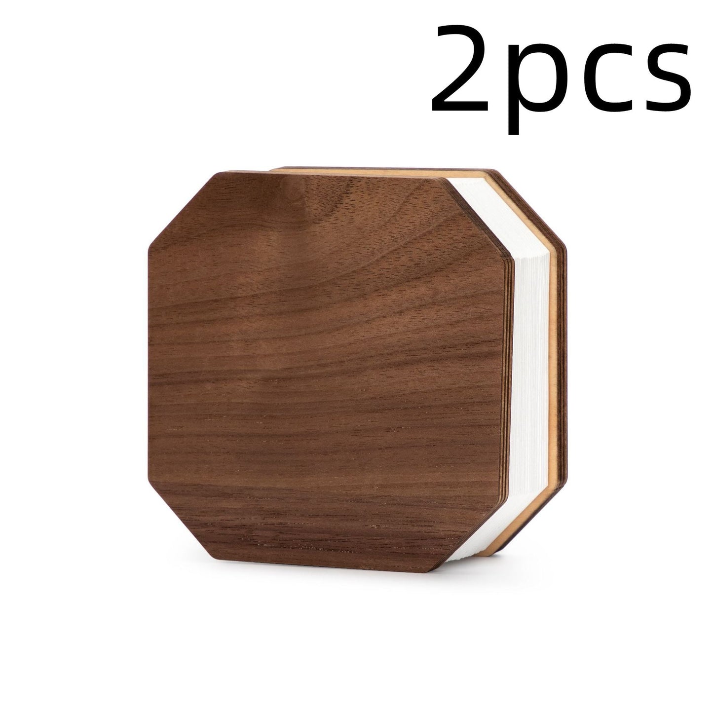 Natural Wood Octagonal Tissue Box Cover - Eco-Friendly Home Décor