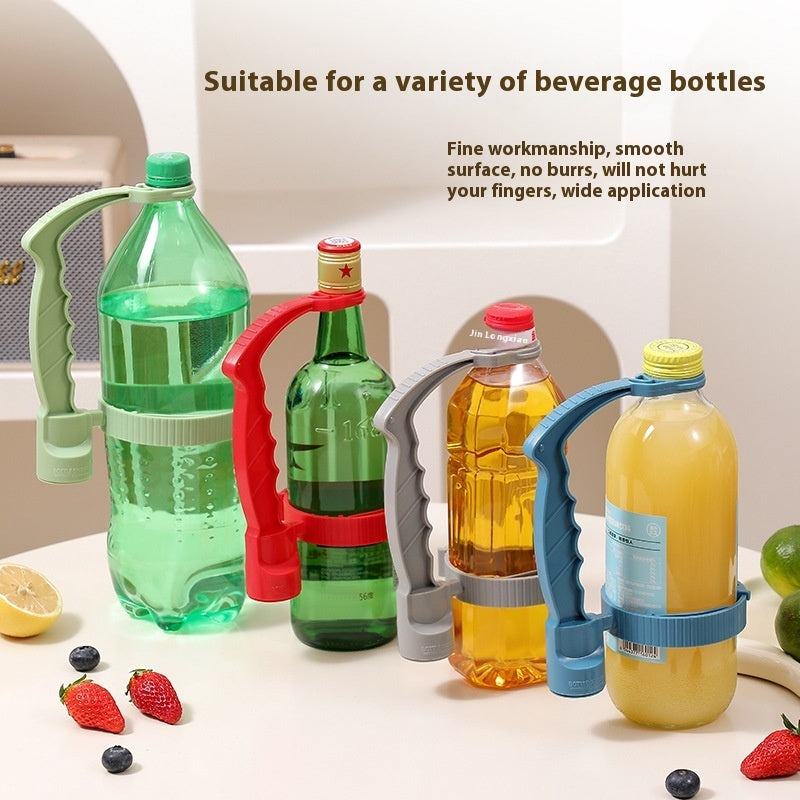 Ergonomic Reusable Bottle Pouring Handle - Eco-Friendly Grip Attachment