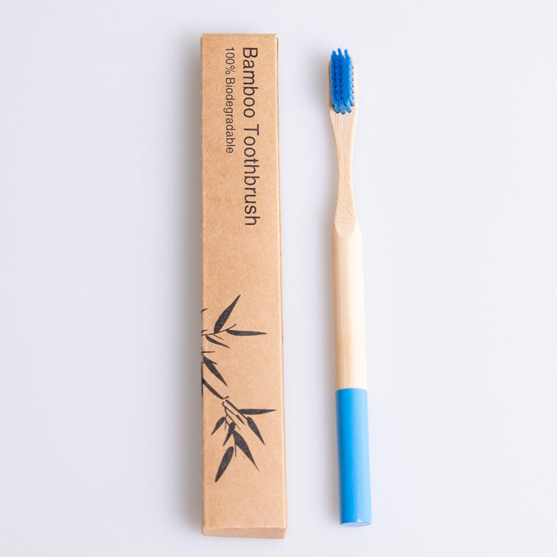 Eco-Friendly Bamboo Toothbrush with Biodegradable Handle