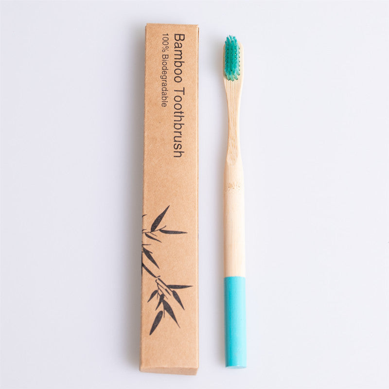 Eco-Friendly Bamboo Toothbrush with Biodegradable Handle