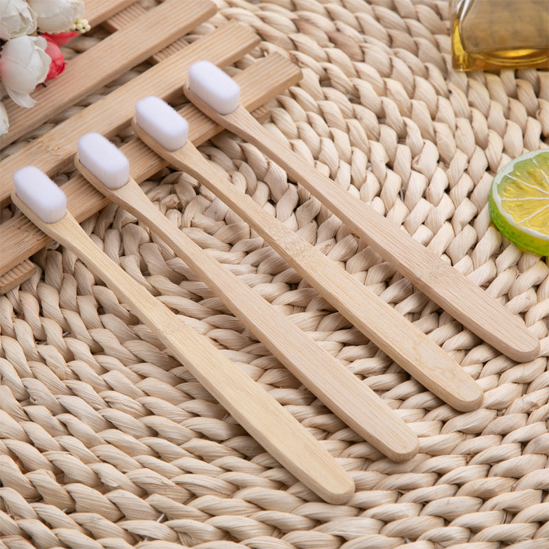 Eco-Friendly Bamboo Toothbrush with Natural Bristles