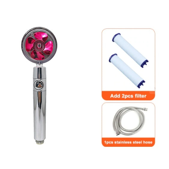 Water-Saving Handheld Shower Head with 360° Rotation and Adjustable Angles