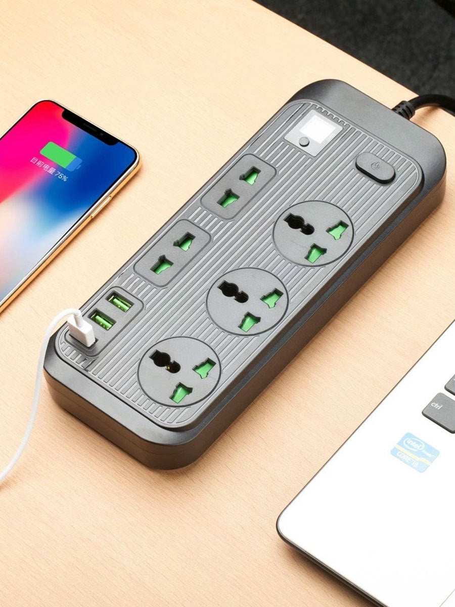 Smart Power Strip with USB Ports and Energy Monitoring