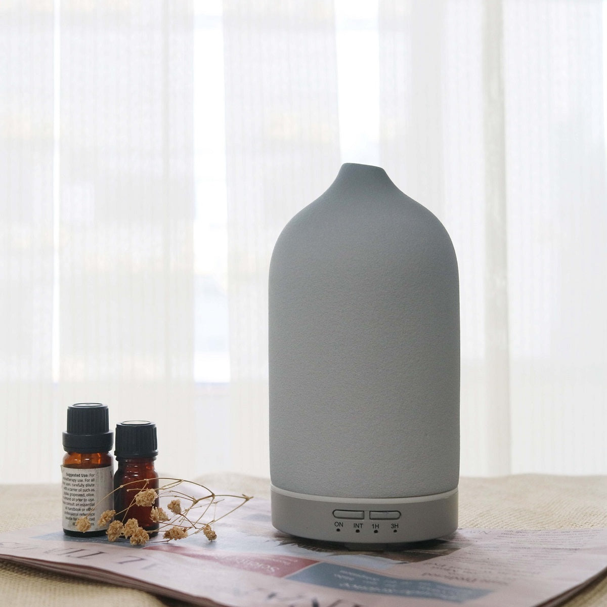 Eco-Friendly Ceramic Essential Oil Diffuser for Aromatherapy