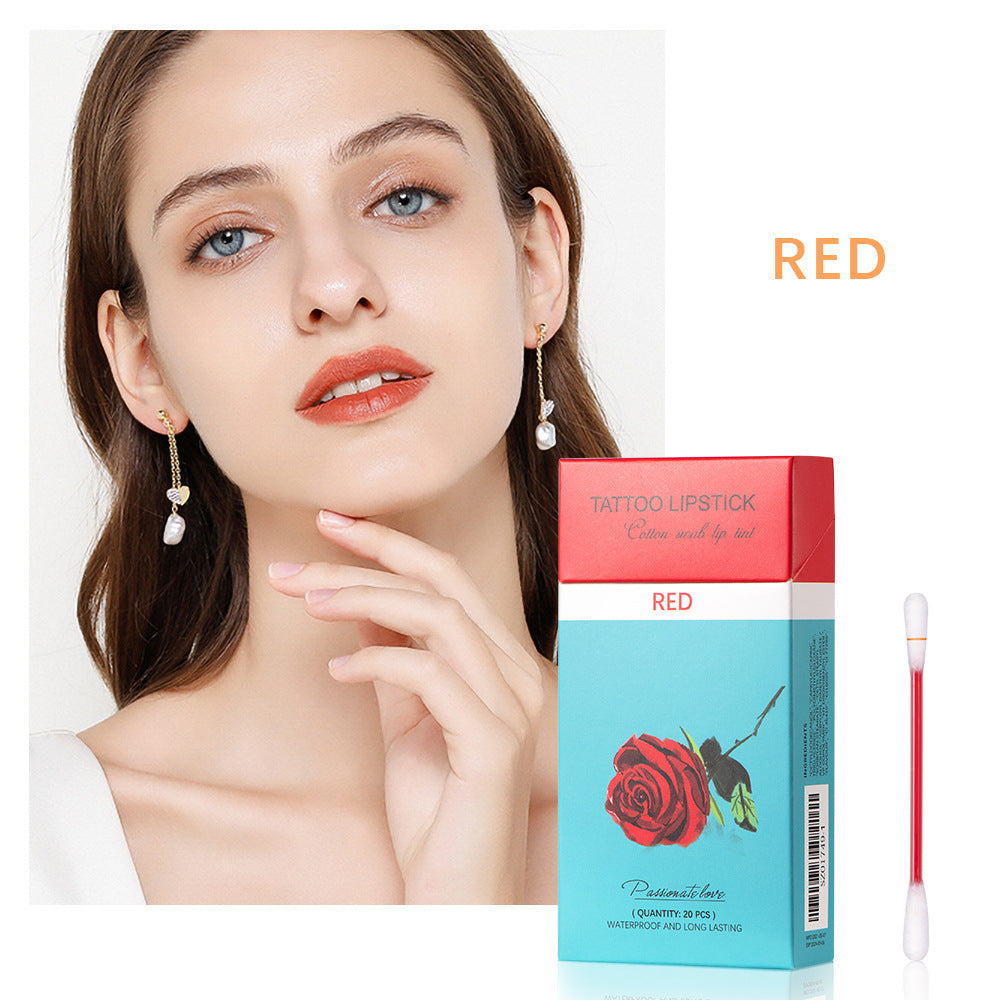 Portable Liquid-Lipstick Swab Applicator Set - Waterproof, Transfer-Proof, Eco-Friendly