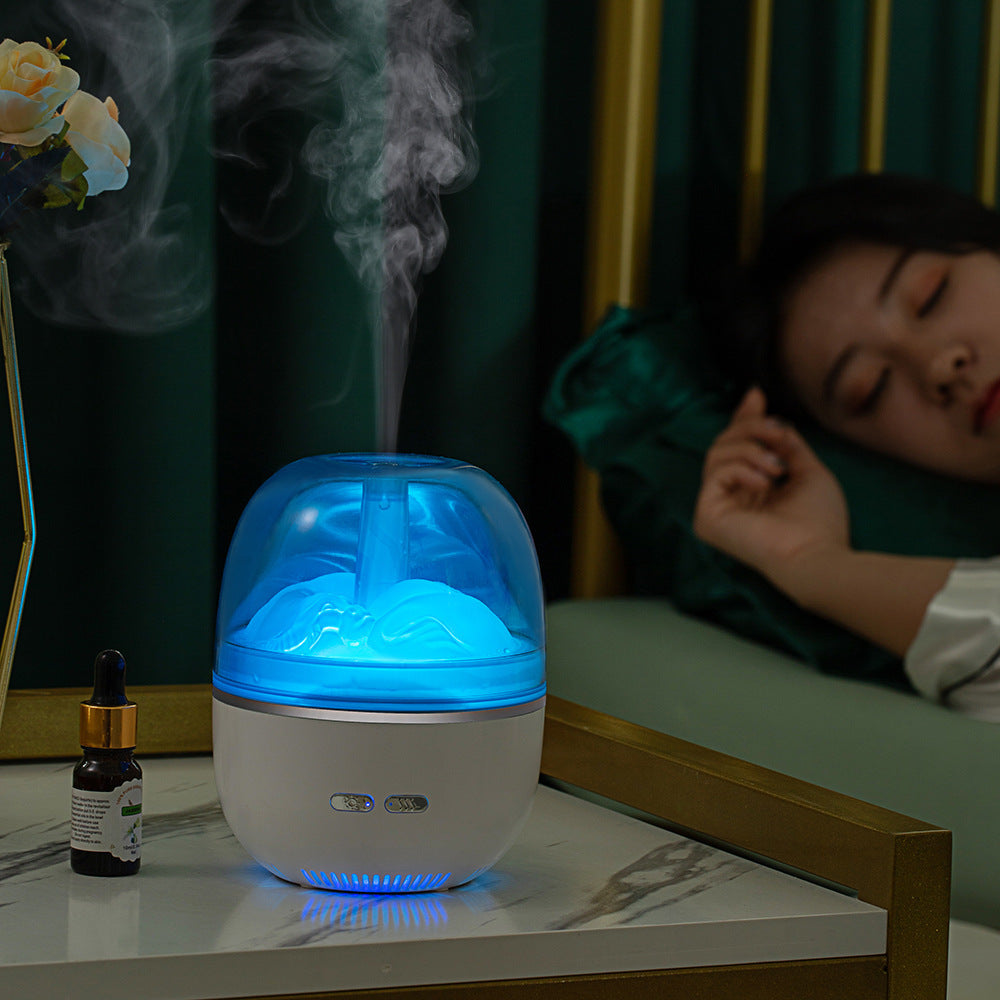 Compact Aromatherapy Humidifier with Water-Saving Technology